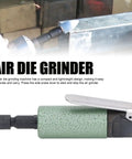 Pro Grade Pneumatic Air Die Grinder Delivering A Blazing 25000 RPM To Kick Your Mold Shaping And Quick Bench Finishing Into Overdrive For Daily Shop Tasks, compact design, side press lever.