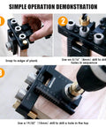 Self Centering Doweling Jig Kit For Straight Holes Adjustable Width Woodworking Dowel Jig with Drill Guides demonstration