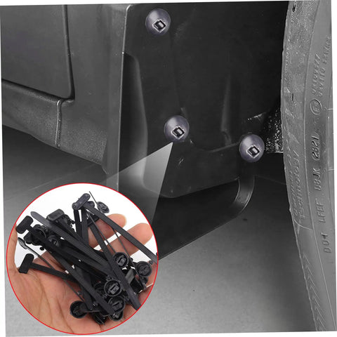 100 Piece Cable Tie Buckles Nylon Wire Ties Bumper Retainer Clips Car Plastic Rivets Fasteners for auto repair installed