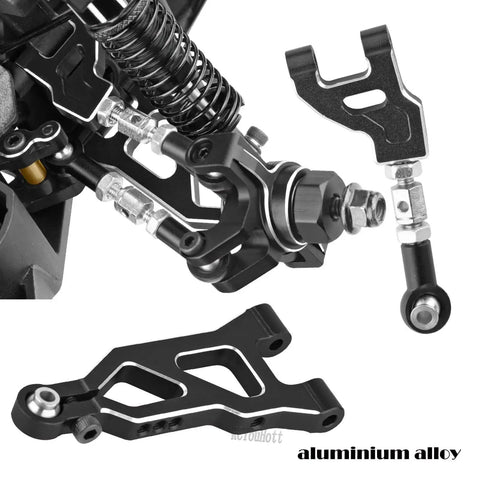 Aluminum RC Suspension Arm and Steering Block Rear Hub Upgrade for 1 Sixteenth Mojave GROM DSC 4X4 RTR CNC Machined
