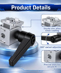 8 Pack Pivot Hinge Bracket Kit For 2020 T Slot Aluminum Extrusion with zinc alloy swivel angle connectors and handles, product details
