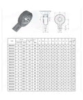 Top Shelf Heavy Duty One Way Bearing Wedge Clutch Backstop With Handle dimensions chart and specifications for 85X190X63 shafts.