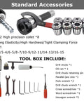 ER32 high precision collets and tool accessories for Precision Heavy Duty Benchtop Mill And Drill With 1300W Brushless Motor.