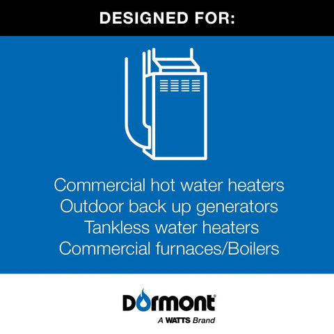 Image showing Ultra-Flow 41 Series Gas Connector Kit applications: commercial hot water heaters, generators, tankless water heaters.