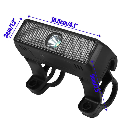 Solar Powered Bike Light With Auto On Off Sensor Front LED Cycling Lamp For Night Riding Safety And Bright Flash Modes A Must Have For City And Trail Cyclists All Weather Ready For Real