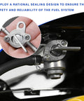 Set Of Two Premium Inline Fuel Shut Off Valve One Quarter Inch Thread Gas Petcock Switch For Dirt Bike Scooter Atv with ON/OFF lever.