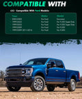 Blue Ford truck compatible with 2Pcs 8x170 Wheel Spacers 1.5 Inch Thick with 125mm Hub Bore and 14x1.5 Thread Pitch, 8 Lug.