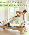 Pilates Reformer Replacement Ropes 2 Pack, 110 Inch Extra Long 8mm Nylon Rope With Metal Grommet, Heavy Duty Low Noise Pulley Rope For Reformer, Tower And Cadillac Style Equipment With Hook on reformer
