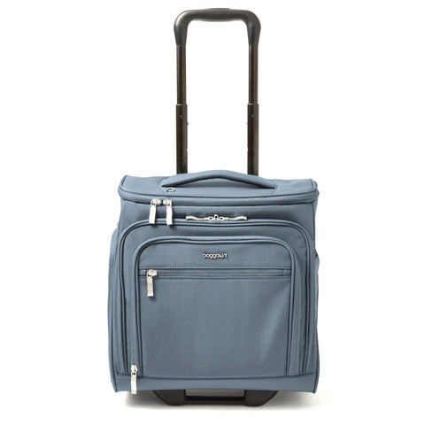 Expandable Underseat Carry On Luggage With Wheels Lightweight Weekender Travel Buddy For Air Travel Quick Zipper Expansion