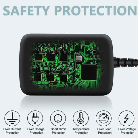Circuit design of AC Power Adapter For Casio CDP S100 88 Key Digital Piano Keyboard Replacement Power Supply with safety icons