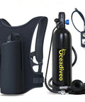 DOT Certified 1.9L Scuba Tank Pony Bottle for Snorkeling and Boat Cleaning, durable aluminum build with anti-oxidation coating.