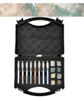 Pro Grade Hardness Test Kit For Industrial Minerals With Storage Box 2 To 9 Scratch Tester Set, open case