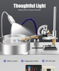 Heavy Duty Gemstone Processing Angle Machine 180W Faceting Polishing Grinder With LED Light and Adjustable Speed