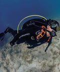 Scuba diver using Donut Wing for Technical Scuba Diving With 30 Lb Lift, Includes Inflator Hose And K-Style BPI, underwater view