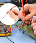 Flexible Spoon Back Probe Kit, Two Piece Silicone Back Probe Pins For 4mm Banana Plug Leads, used on circuit board and multimeter