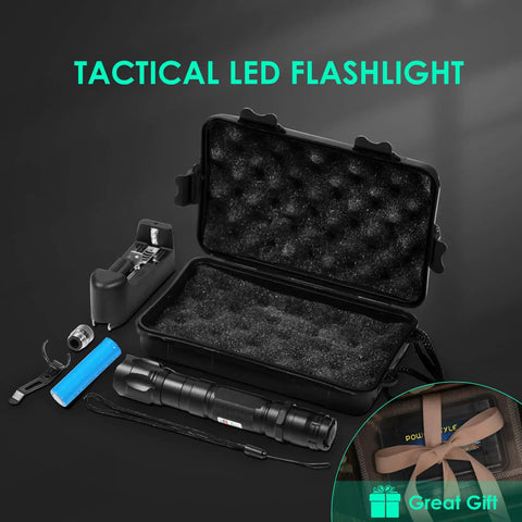 Hella Bright Rechargeable Flashlight for Camping and Outdoors Delivers 1500m Long Range Beam and 2000 Lumen Power Waterproof Torch with Rugged Build Multiple Modes USB Recharge Green Gift Box Included