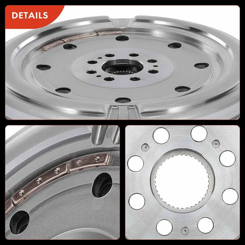 Heavy Duty Dual Mass Flywheel Plug And Play Swap Fits Audi A3 A3 Quattro And VW Jetta Cc Beetle Eos Gti 2 0L Engine Oem Replacement 06J10526 detailed view showing installation points and design.
