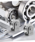 Stainless Steel Bearing Pulleys For Sliding Doors Set Of Two Heavy Duty Wire Rope Wheels Industrial Track Rollers For Cabinets And Gym Equipment Rugged Load Bearing Smooth Glide A Real Workhorse on caliper