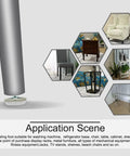 Durable M6 Screw On Leveling Feet For Furniture 24 Pack application scene with various furniture examples and leveling foot detail