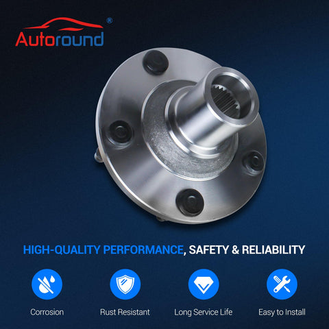 Front Wheel Hub Bearing Assembly Pair For Ford Escape 2001-2012, Mazda Tribute, 5 lug, 5.96 flange diameter, single hub