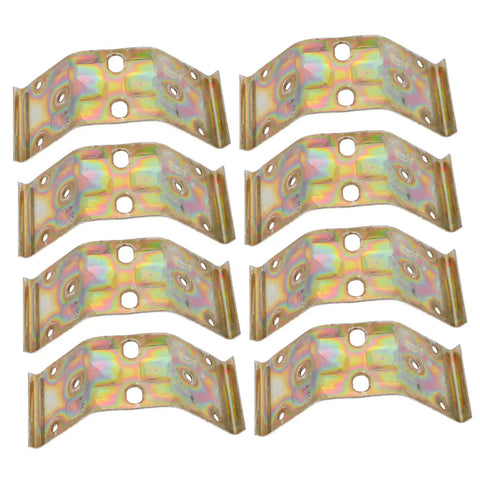 24 Pack Heavy Duty Corner Brackets For Cabinets And Woodwork With A No Drama Install Routine Fasten Everything Down Snug As A Bug Using Standard Bolts So Your Setup Stays Rock Solid All Year Long. Heavy duty iron brackets arranged in two rows.