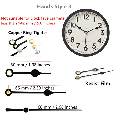 Pendulum Type Quartz Clock Movement Kit For DIY Projects And Clock Repairs, 12888, Half Inch Max Dial Thickness, Nine Tenths Inch Shaft Length, Ideal For Craft Clocks, Frameless Desk Clocks, Cross Stitch And Embroidery Clock Projects