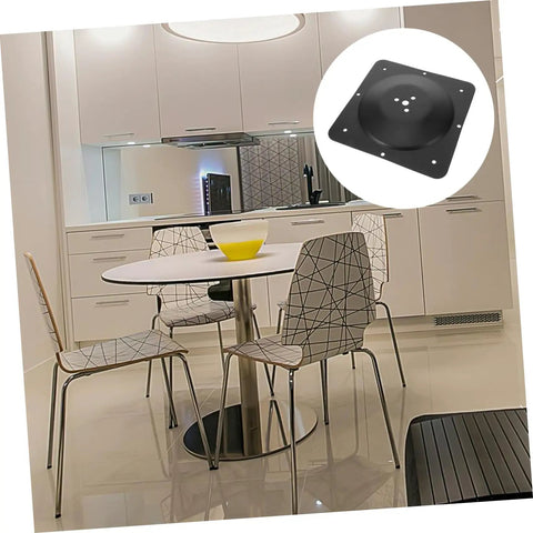 Rock Solid Iron Furniture Leg Mounting Plates Replacement Bracket Hardware For Couch Sofa And Tables Hassle Free Setup Quick Swap DIY Home Fix Kit in modern kitchen setting.