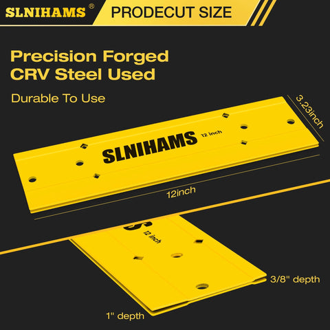 Heavy Duty 12 Inch Sheet Metal Bender For HVAC Ductwork With Dual Three Eighths Inch And 1 Inch Folding Depths Precision Folding Tool