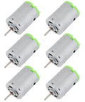 6 pack of 6 To 24V DC Micro Motor With 6000 To 24000 RPM High Speed Stainless Steel Beast for toys and appliances
