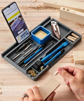 Silicone Project Tray Flexible Catch All Organizer For Small Parts Portable Tool Tray With Compartments And Glue Shedding Surface