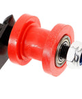 Top Tier ATV Motorcycle Chain Adjuster Kit With Wear Resistant Steel Roller For Smooth Rides And Easy Install On 110 To 250cc Dirt Bikes And Quads, red steel roller