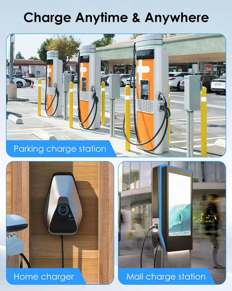 J1772 To Nema 5 15 Plug Adapter Cable For E Bikes Scooters And Electric Skateboards Portable EV Charging Converter at various charging stations.