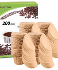 Natural Unbleached K Cup Disposable Filters With Lid For Reusable K Cup Filters Fits All Keurig Single Serve Brewers