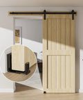 Sliding Barn Door Bottom Floor Guide With Adjustable Roller For All Door Sizes Flush Flat Design Stay Roller Black Solid Steel