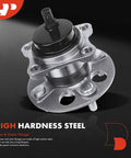 Rear Wheel Bearing And Hub Assembly Kit With ABS For Toyota Yaris 2006 2014 Prius C 2012 2019 Scion IQ 4 Lug Close-up