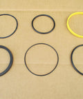 Heavy Duty Boom Lift Hydraulic Cylinder Seal Kit For Skid Steer Gear, six replacement packing rings in various sizes.