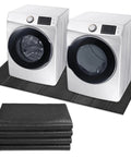 Anti-Vibration Floor Mat For Washer And Dryer, Large 62.9 X 29.5 Inches, Foldable Rubber Pad beneath laundry appliances