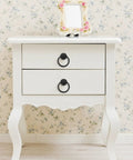 White dresser with Six Piece Vintage Drop Ring Drawer Pulls For Dressers And Cabinets With Retro Old School Cool Black Zinc Alloy Handles