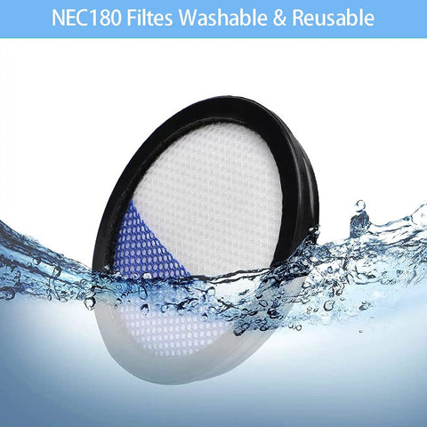 Replacement Filter For Eureka Stick Vacuum NEC180 NEC380 NEC480 NEC185 NEC186 NEC190 Easy Install Durable High Efficiency Filter Keeps Strong Suction And Fresh Air All Day No Fuss Pro Grade Replacement Accessory