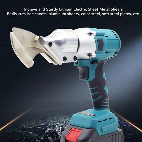 Heavy Duty Cordless Metal Shears With 360 Degree Rotating Head And Brushless Motor, cutting metal sheets close-up