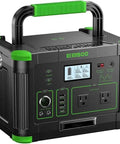 Go To Portable Power Station 500W Peak 1000W 519Wh Solar Generator with two 110V AC outlets and USB C PD 60W ports