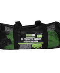 Kinetic Energy Recovery Rope For Vehicle Recovery Beefy 30 Ft By One And A Quarter Inch in mesh storage bag