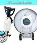 18 Inch Floor Scrubber Buffer Industrial Polisher For Commercial Use With 175 RPM 110V Heavy Duty Workhorse With Long 39 Ft Power Cord