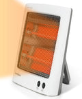 Portable Infrared Space Heater With Quartz Heating Element For Toasty Warmth Electric Heater For Indoor Use with foldable stand