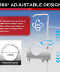 2.5 Inch Exhaust Hanger Kit With Clamp Adjustable Exhaust Pipe Hangers For Vibration Damping And Muffler Fix, 360° design