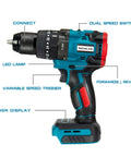 Cordless Impact Drill And Driver With One Half Inch Chuck, Brushless Motor Delivers 150 Nm Max Torque, Two Speed Up To 2150 RPM