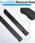 JERBOR 2-pack dash panel trim bezel inserts, black plastic, for Ford F-150/F-250/F-350 and Bronco (1992-1997) left and right