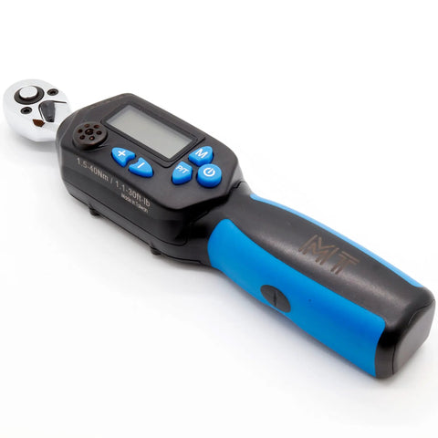 Pro Grade Digital Torque Wrench Set One Quarter Inch And Three Eighth Inch With Easy Push Button Reversible Drive Quick Release 72 Tooth Ratchet Precision Tolerance Plus Or Minus Two Percent For Home Garage And Pro Shops