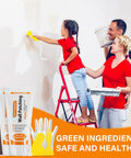 Family using Drywall Repair Kit 2 Pack With Scrapers And Protective Gloves Odorless No Mess Quick Patch For Holes And Cracks
