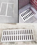 Heavy Duty Stainless Steel Outdoor Drain Cover with Frame installed in various outdoor settings for safe, clean outdoor spaces.